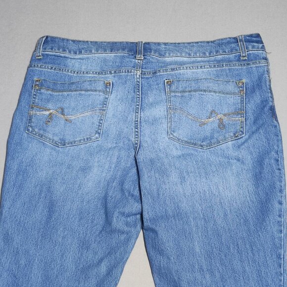 Faded Glory jeans women's size 18 denim blue colour boot cut - Picture 4 of 11